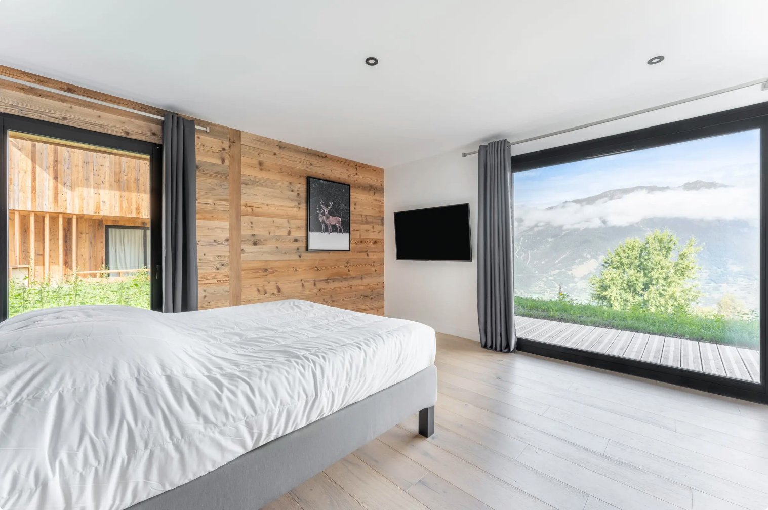 Chalet ASTRO Montalbert - Suite parentale avec vue panoramique sur les montagnes